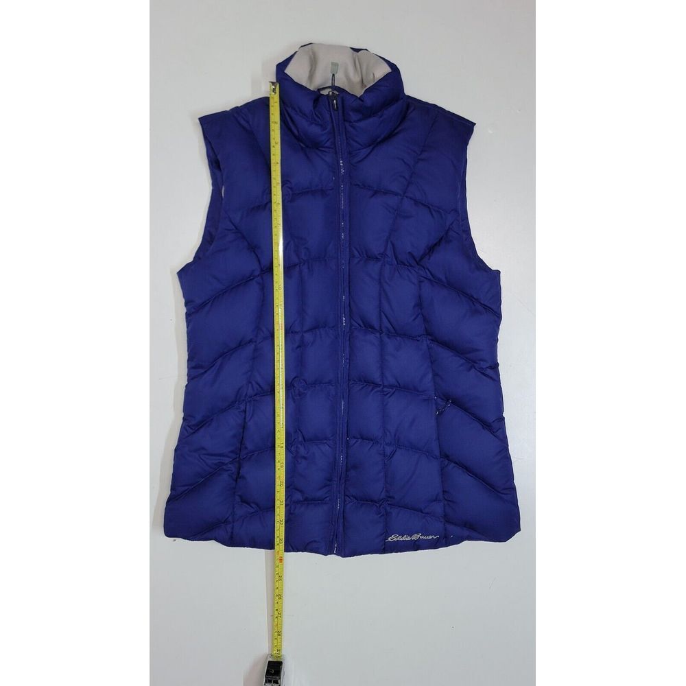 Eddie Bauer Jacket Womens XS Blue EB 650 Vest Down Puffer Coat Quilted Ski‎